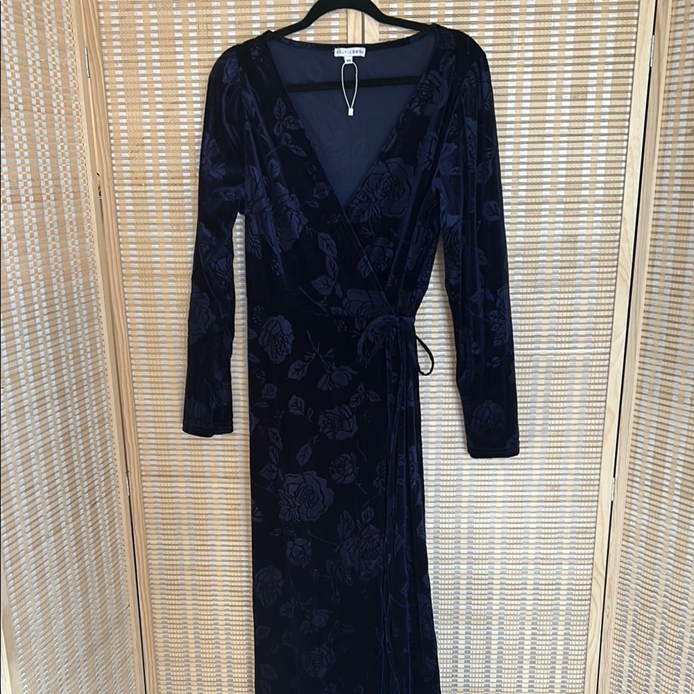 Baltic Born Navy Floral Wrap Dress